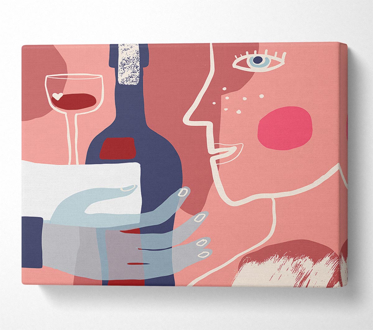 A Drink Of Wine Canvas Print