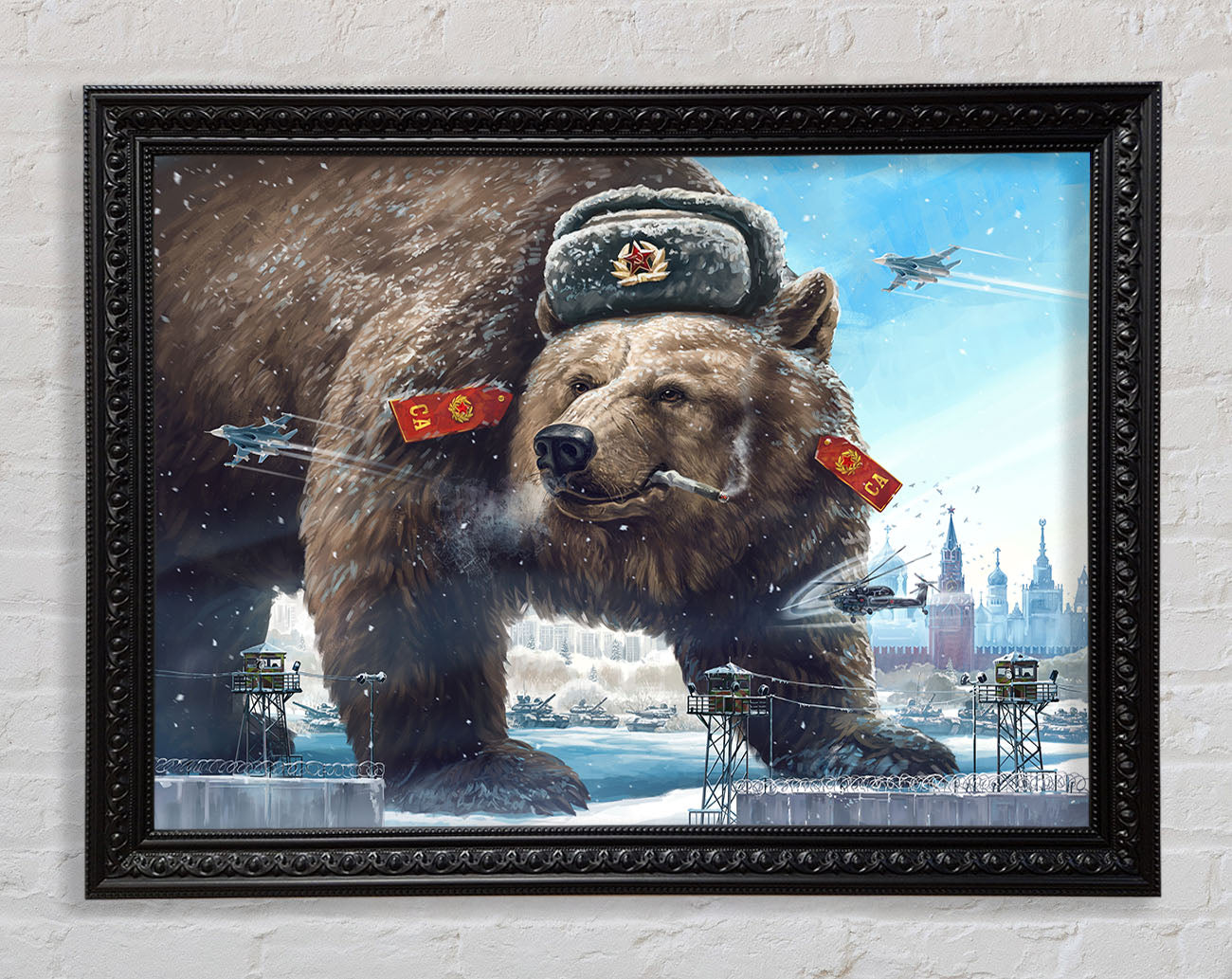 Russian Brown Bear Framed Print