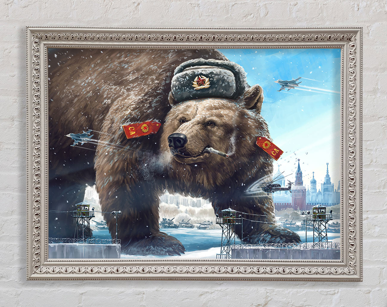 Russian Brown Bear Framed Print