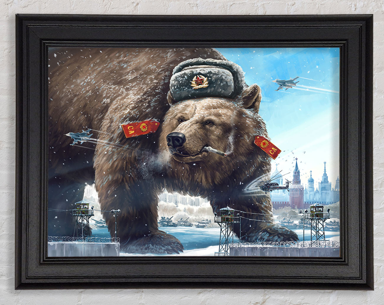 Russian Brown Bear Framed Print