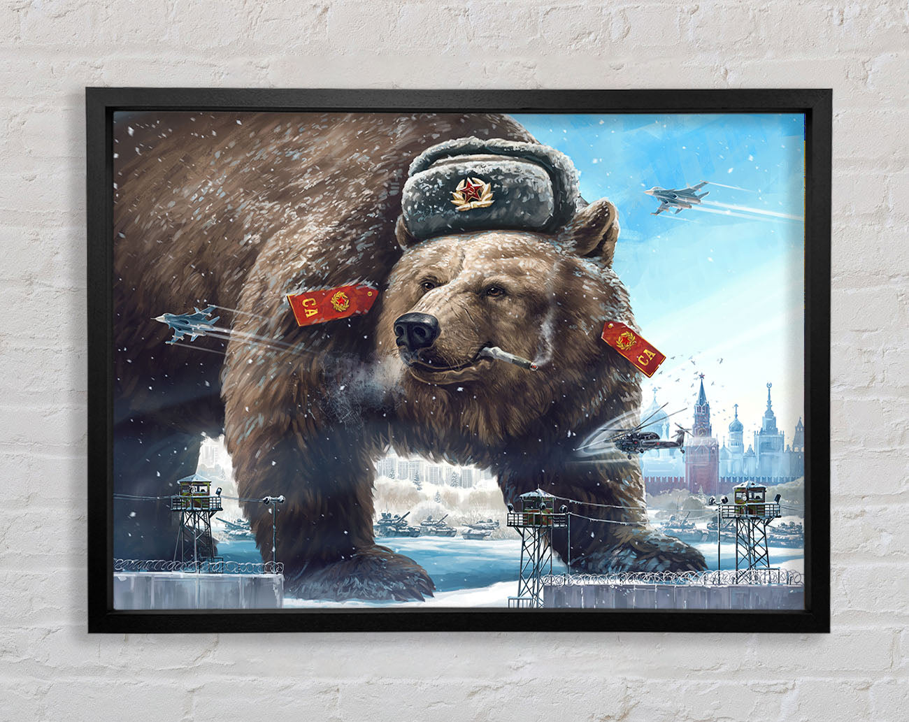 Russian Brown Bear Framed Print