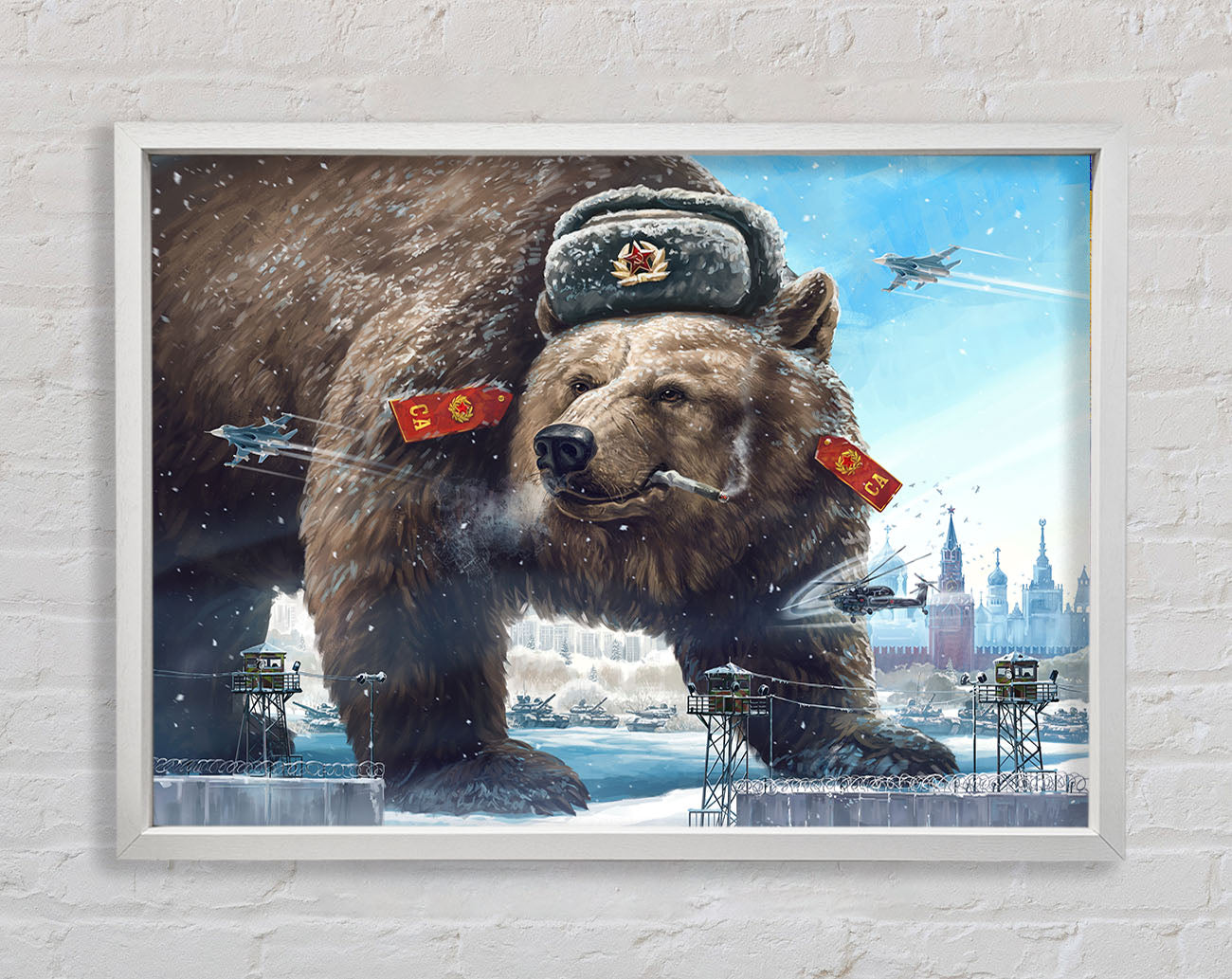 Russian Brown Bear Framed Print