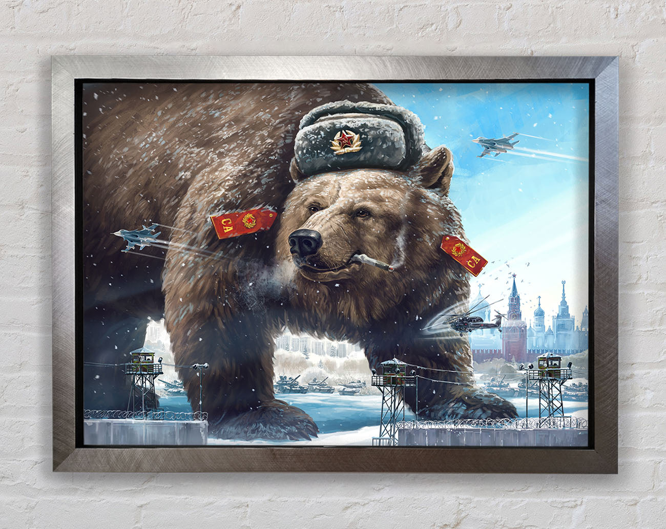 Russian Brown Bear Framed Print