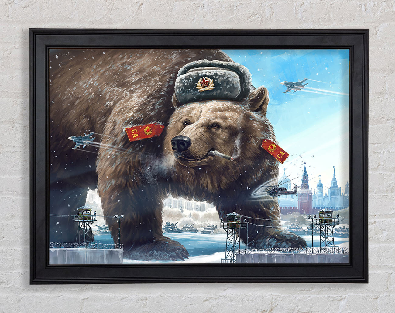 Russian Brown Bear Framed Print