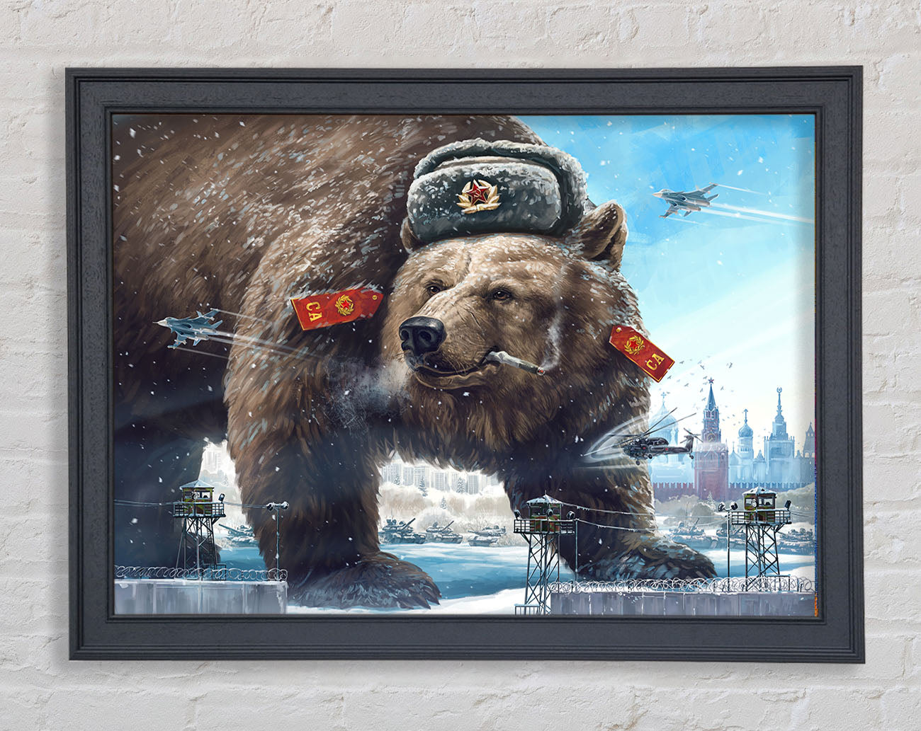 Russian Brown Bear Framed Print