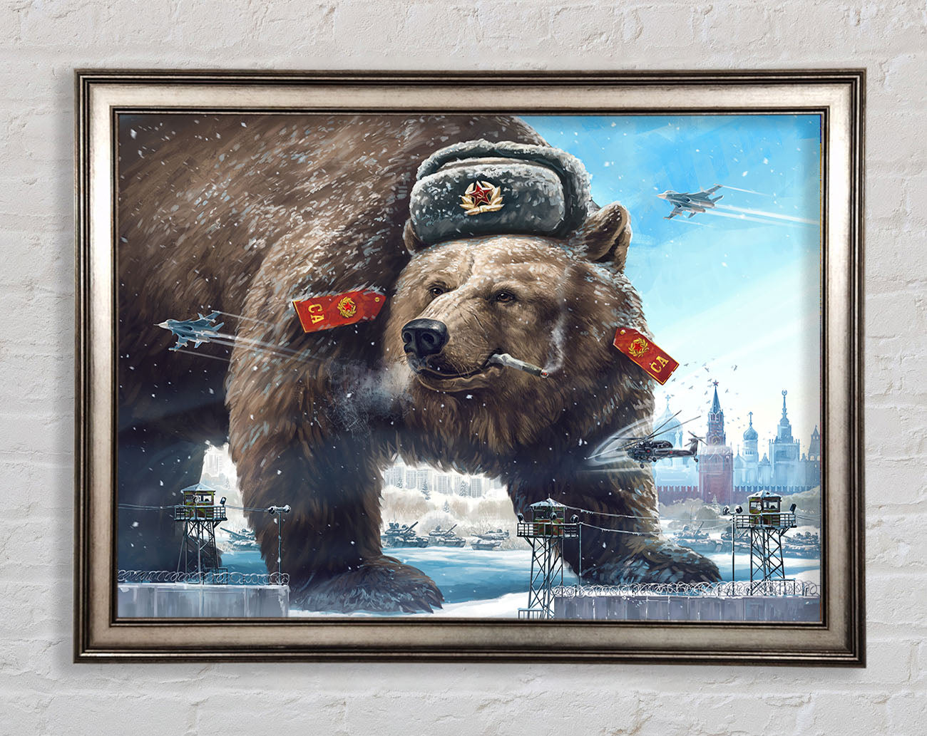 Russian Brown Bear Framed Print