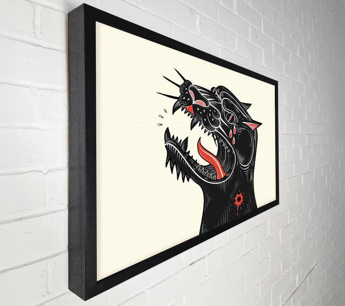 Tattoo Jaguar Canvas Wall Art