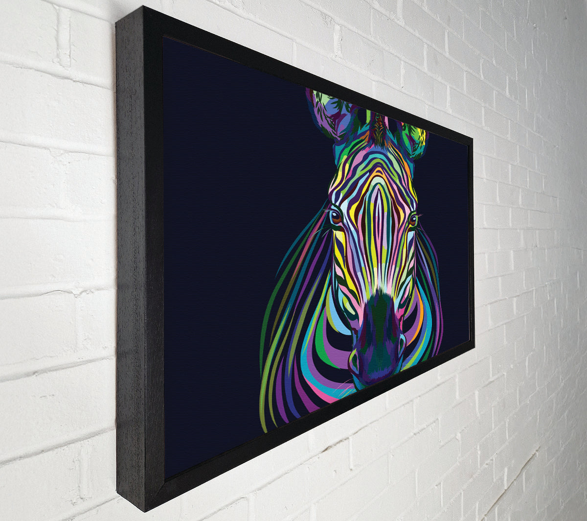 Stunning Zebra Vibrant Canvas Wall Art