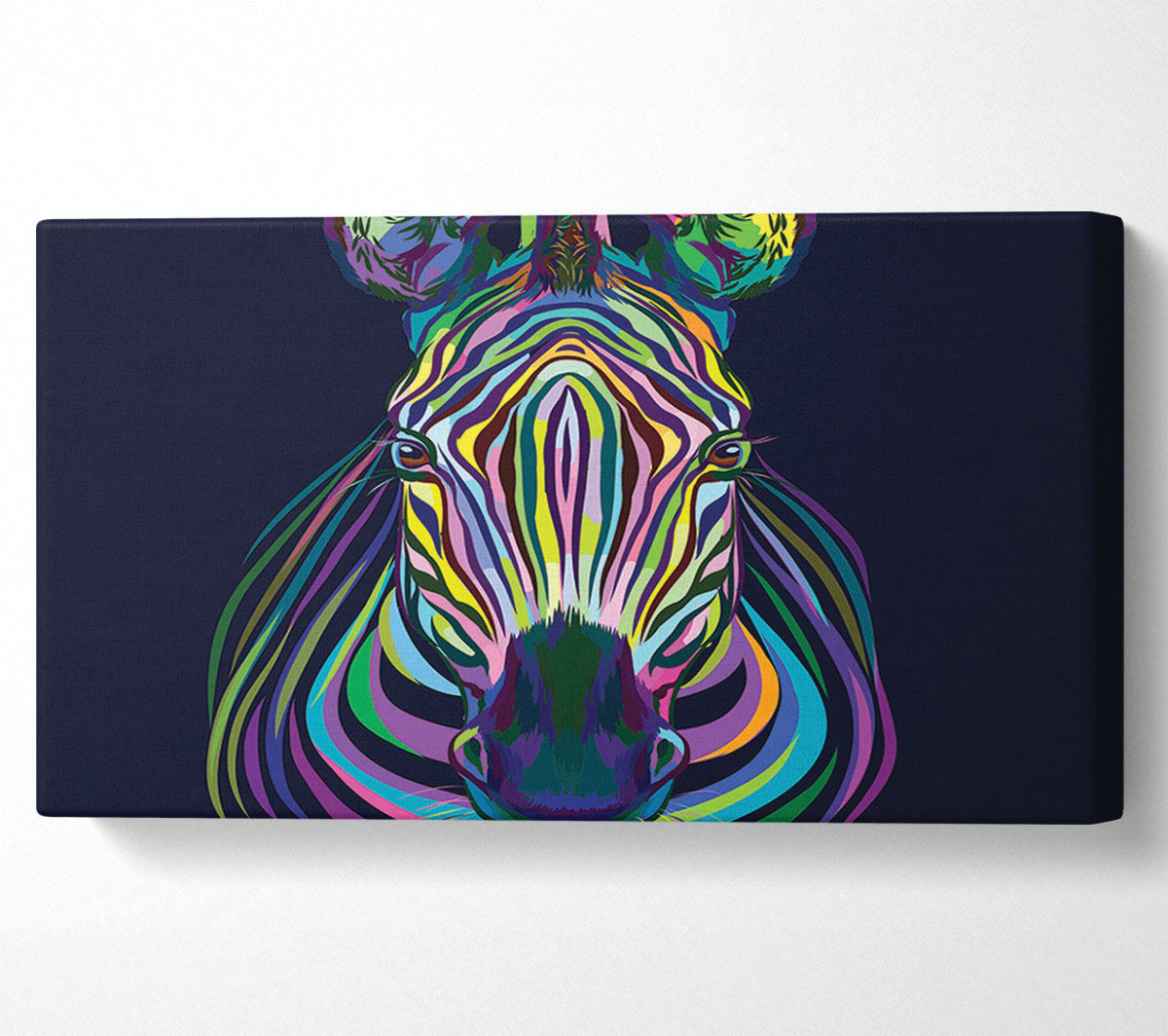 Stunning Zebra Vibrant Canvas Wall Art