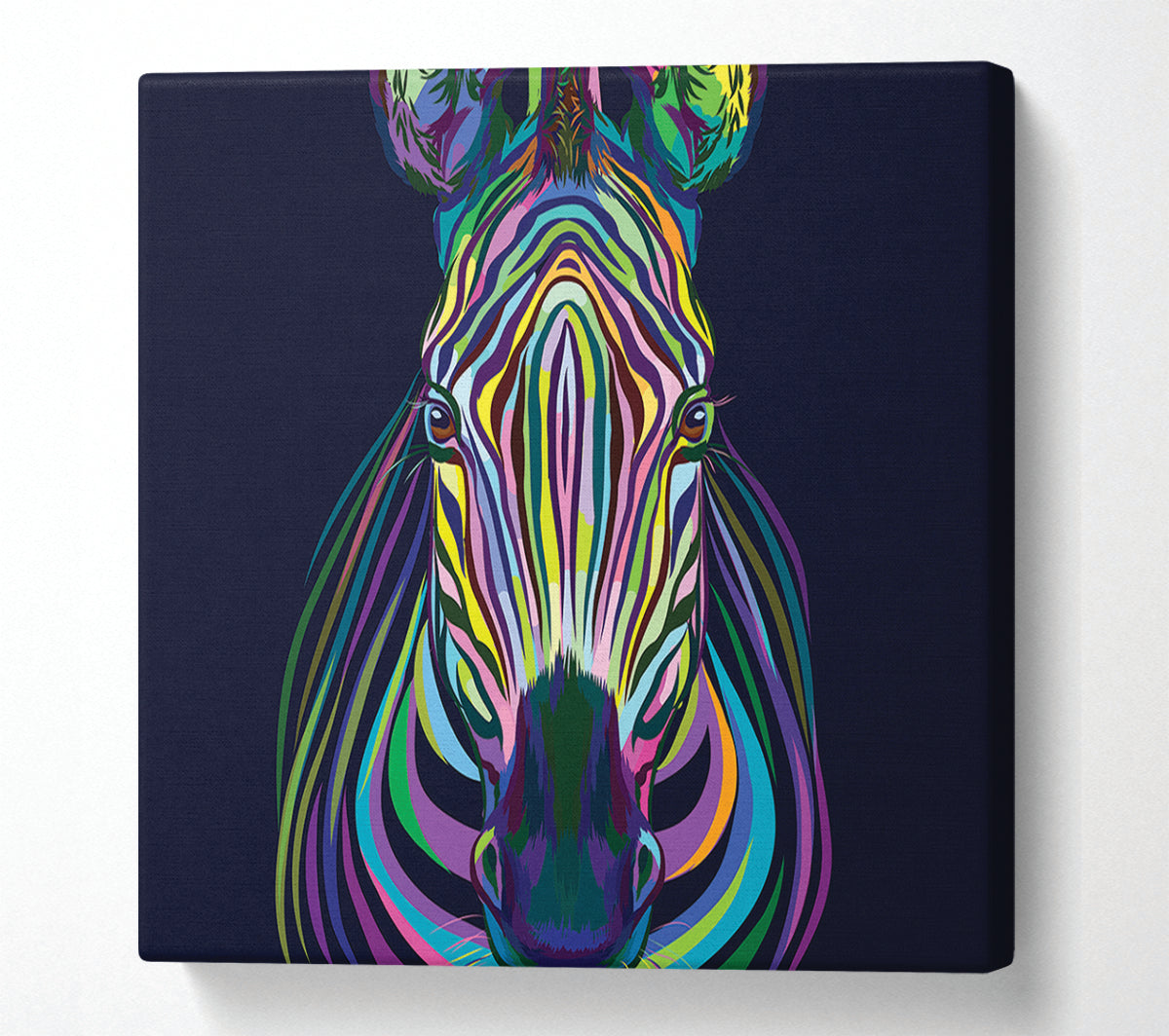 Stunning Zebra Vibrant Canvas Wall Art