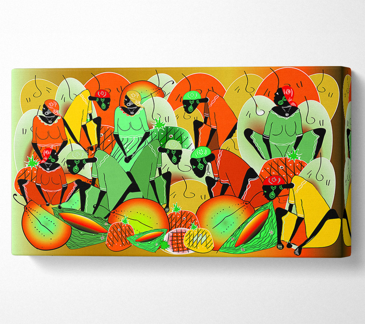 The Vibrant Tribe Canvas Wall Art
