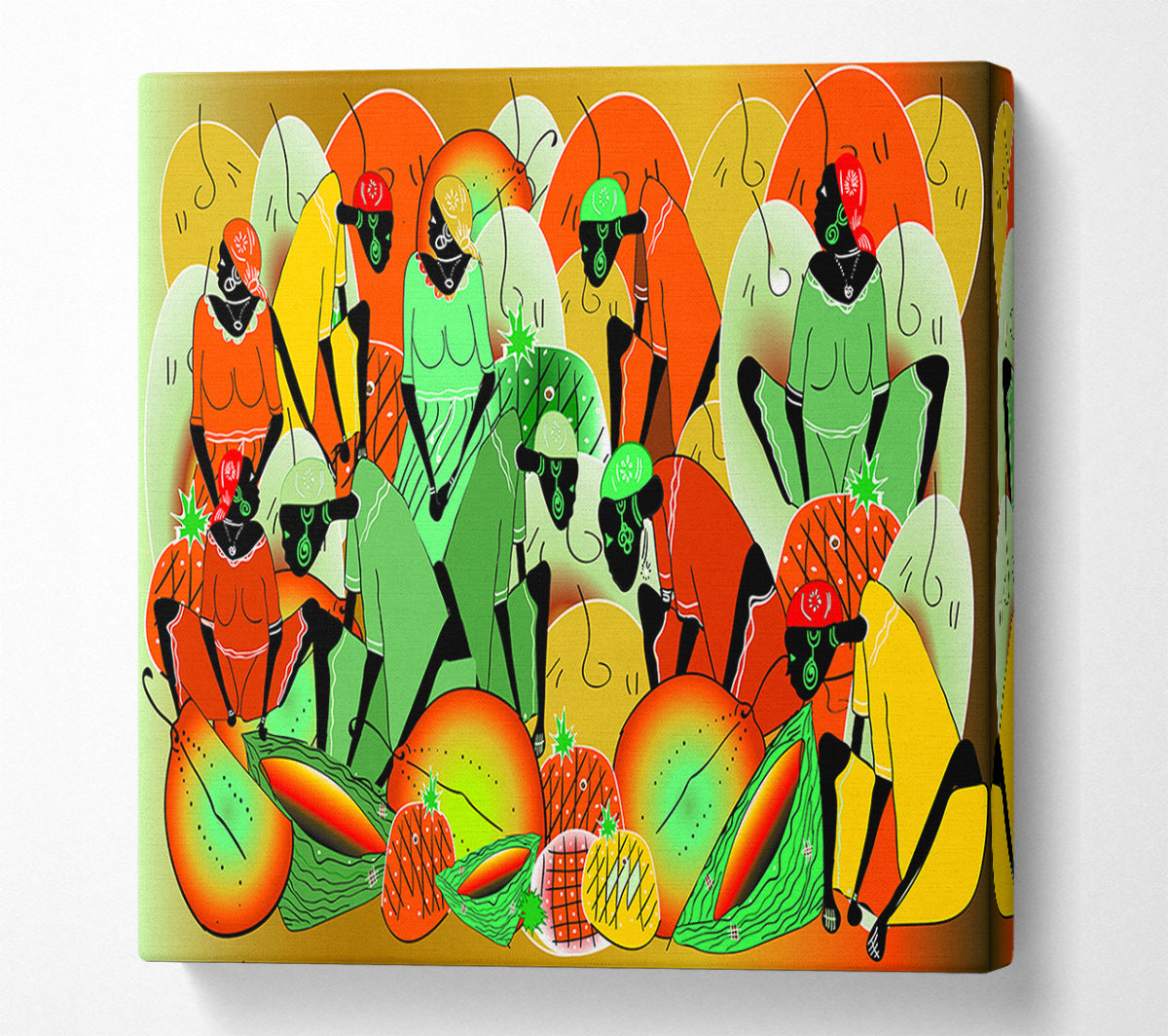 The Vibrant Tribe Canvas Wall Art