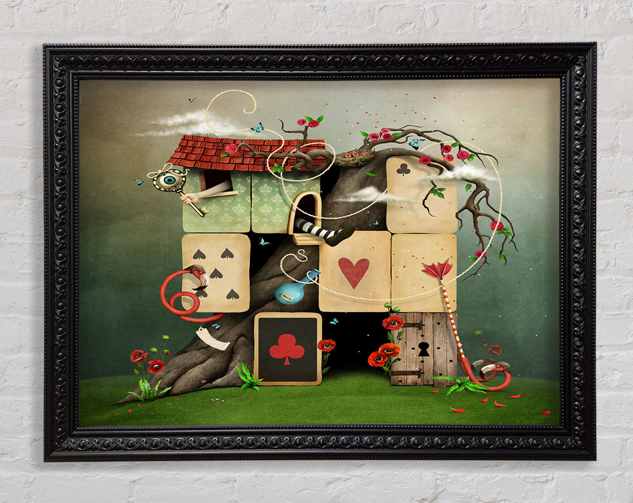 The Dice House Alice In Wonderland Framed Print