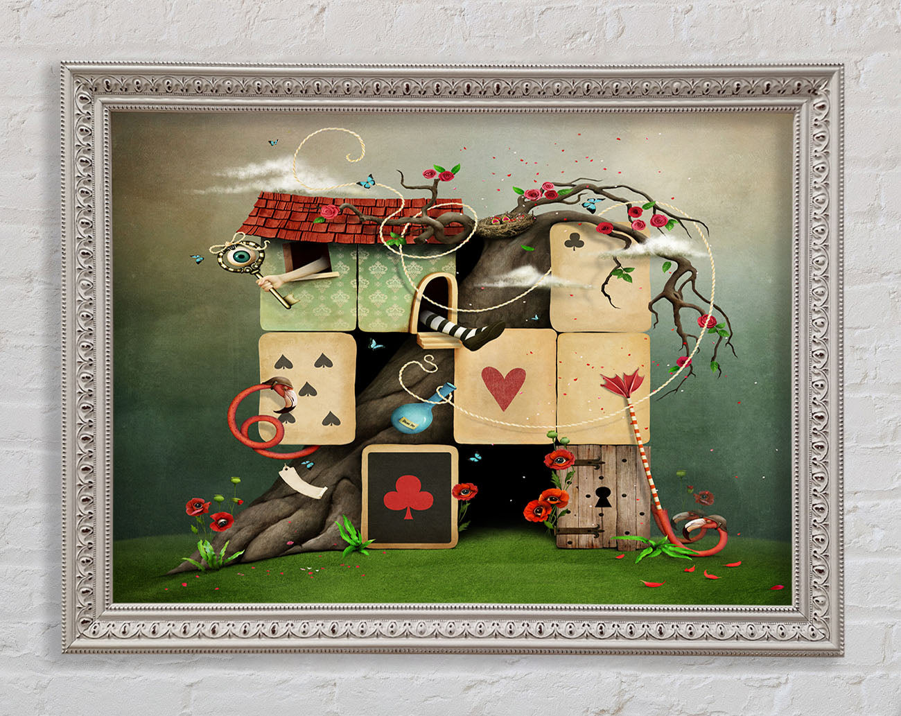 The Dice House Alice In Wonderland Framed Print