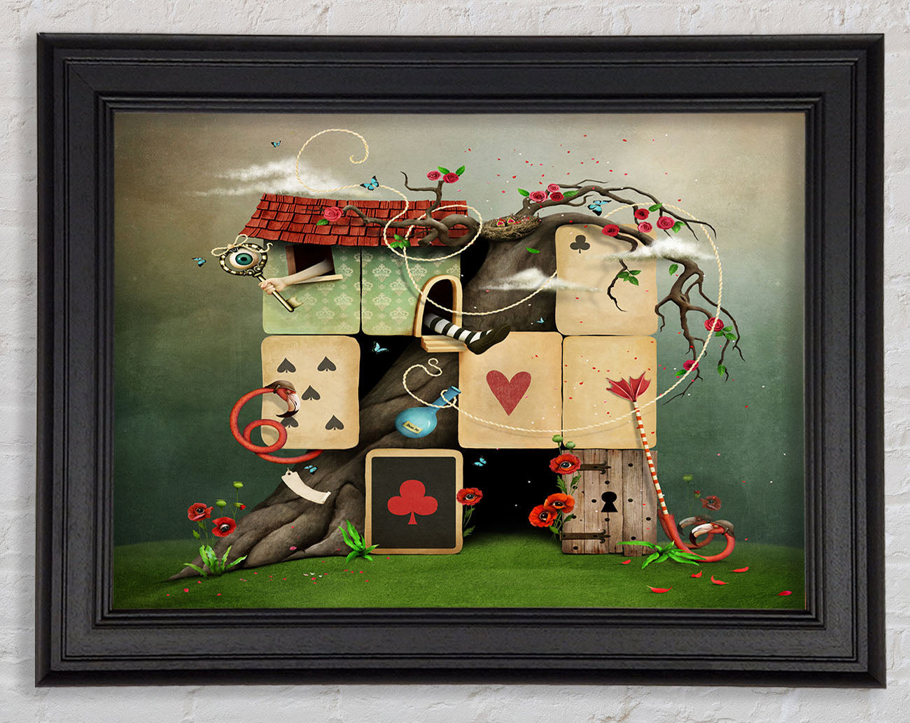The Dice House Alice In Wonderland Framed Print