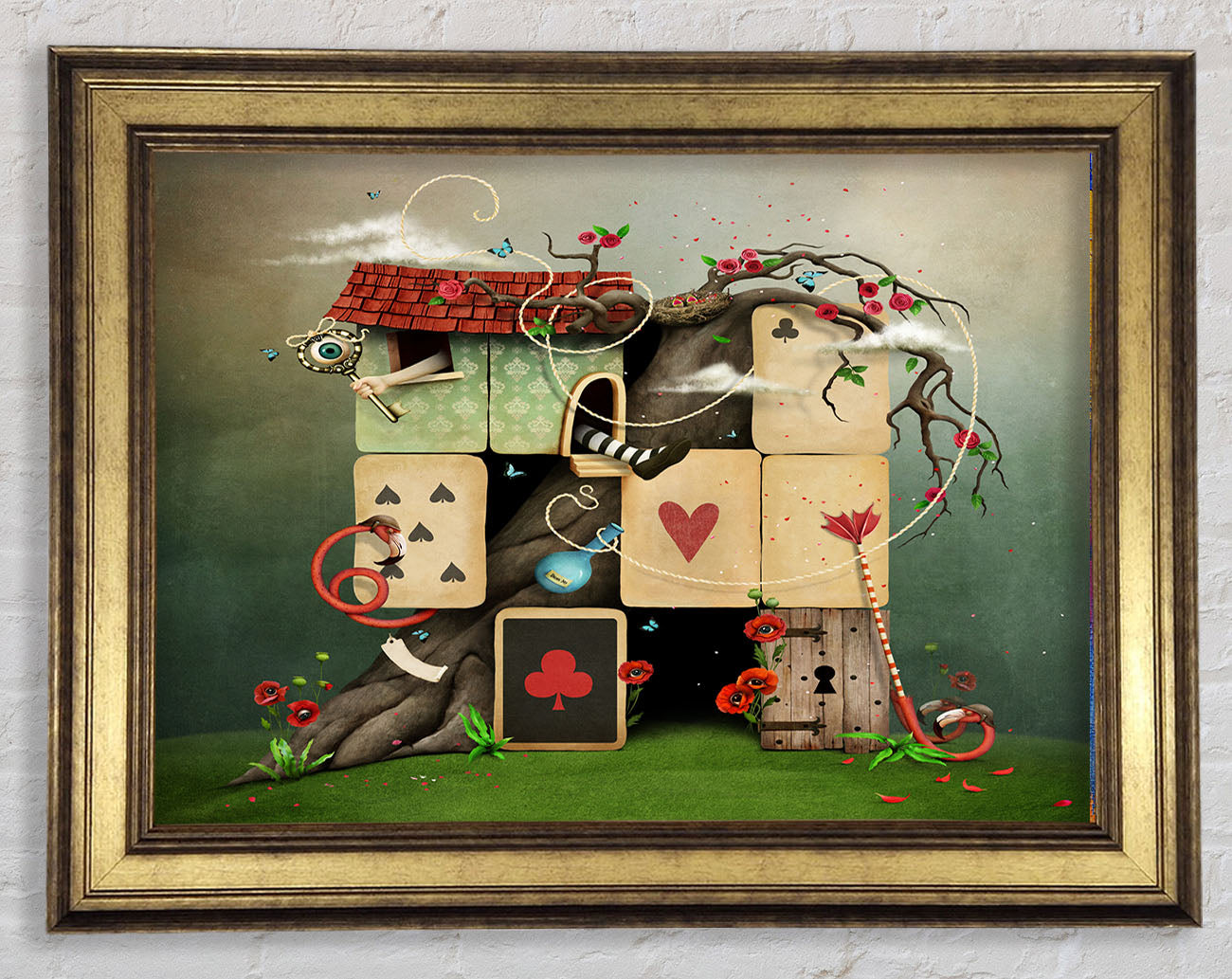 The Dice House Alice In Wonderland Framed Print