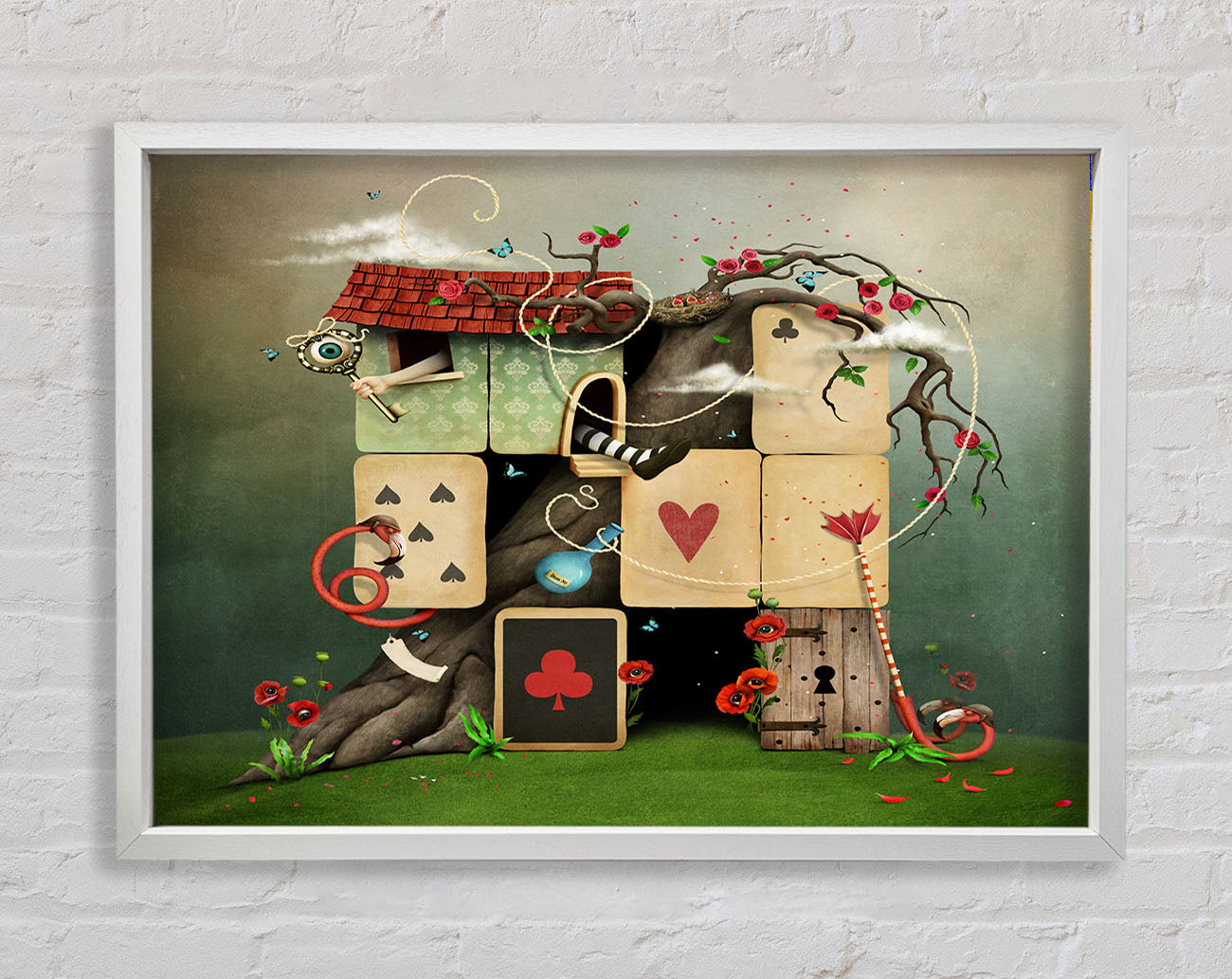 The Dice House Alice In Wonderland Framed Print
