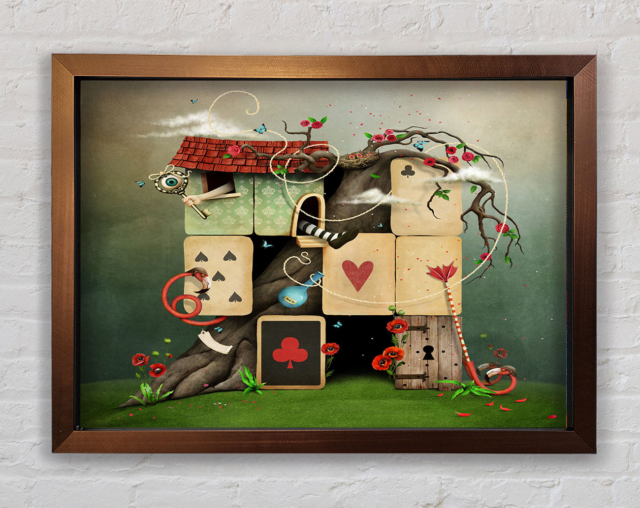 The Dice House Alice In Wonderland Framed Print