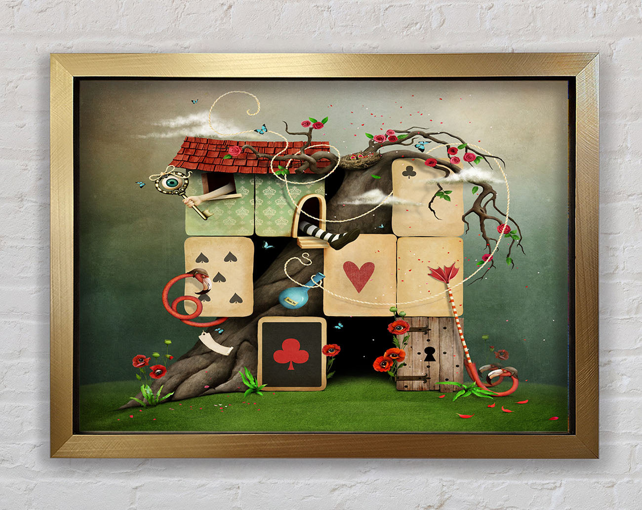 The Dice House Alice In Wonderland Framed Print