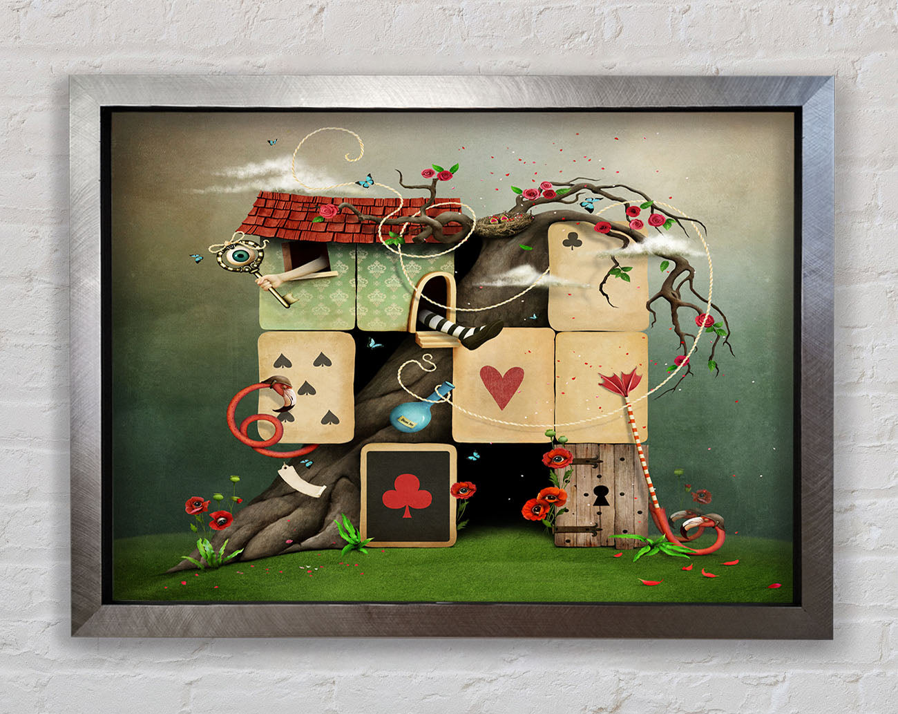 The Dice House Alice In Wonderland Framed Print