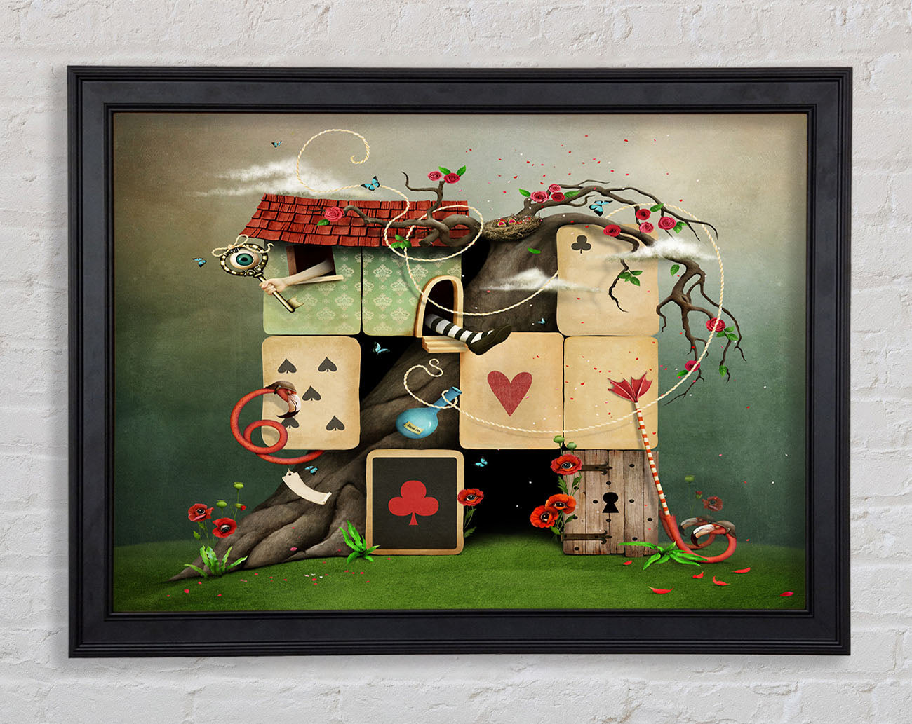 The Dice House Alice In Wonderland Framed Print