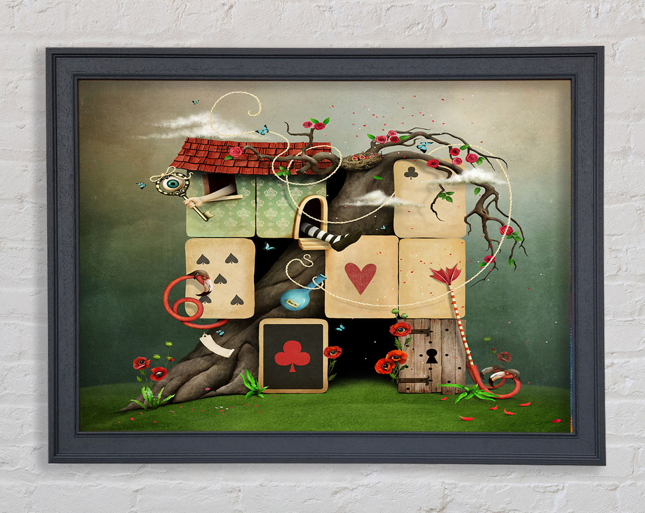 The Dice House Alice In Wonderland Framed Print