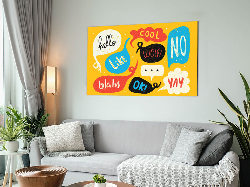 Speech Bubbles Metal Print