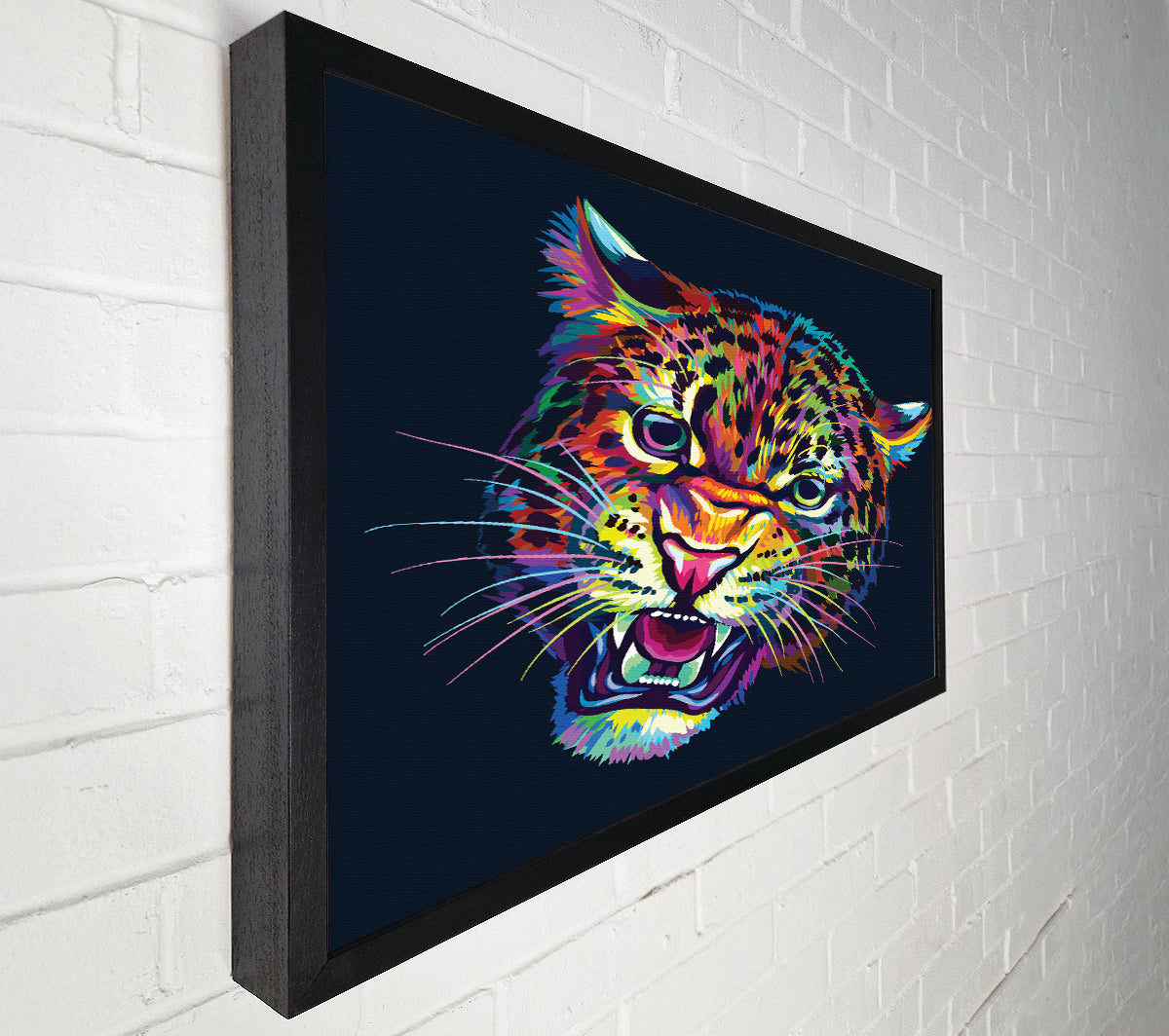 Rainbow Leopard Canvas Wall Art