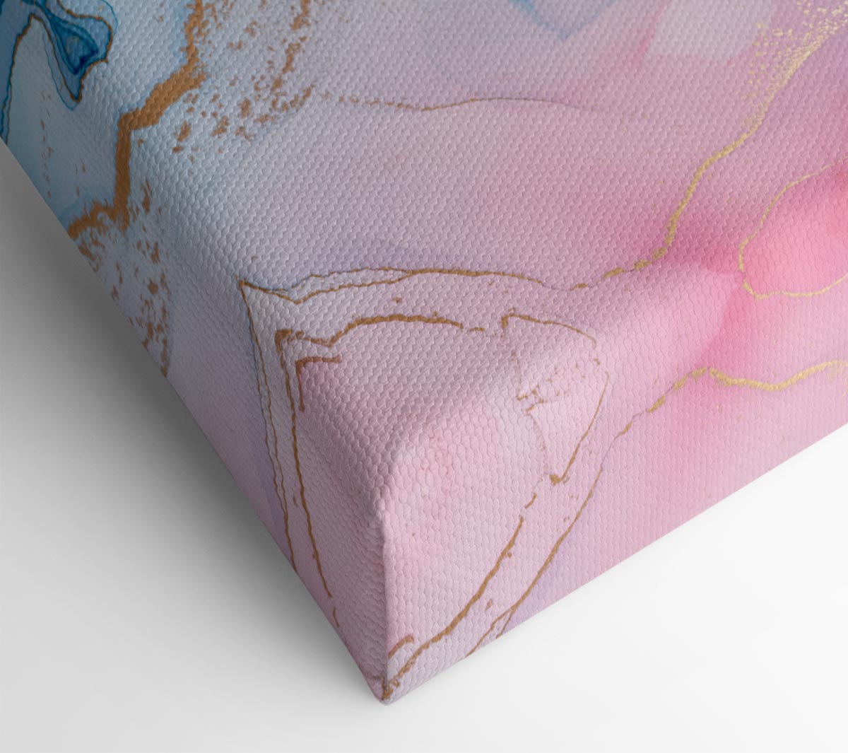 Pink And Blue Fusion Glitter Canvas Wall Art