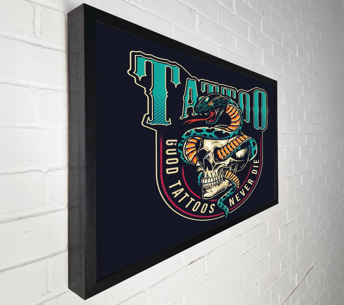 Good Tattoos Never Die Canvas Print