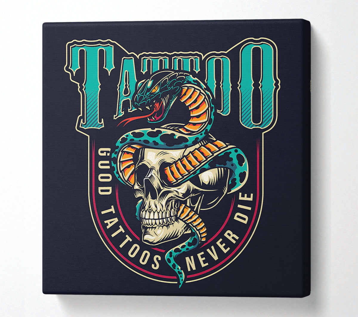 Good Tattoos Never Die Canvas Print