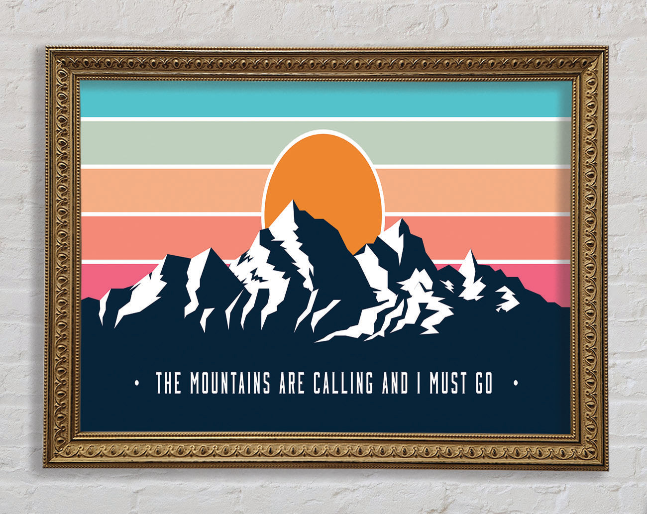 The Mountains Call Framed Print