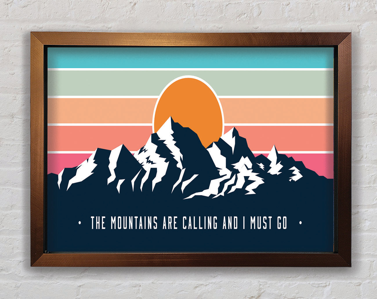 The Mountains Call Framed Print