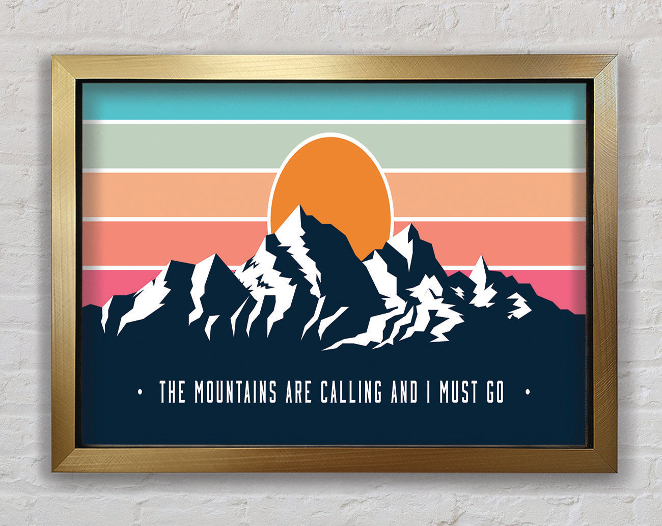 The Mountains Call Framed Print