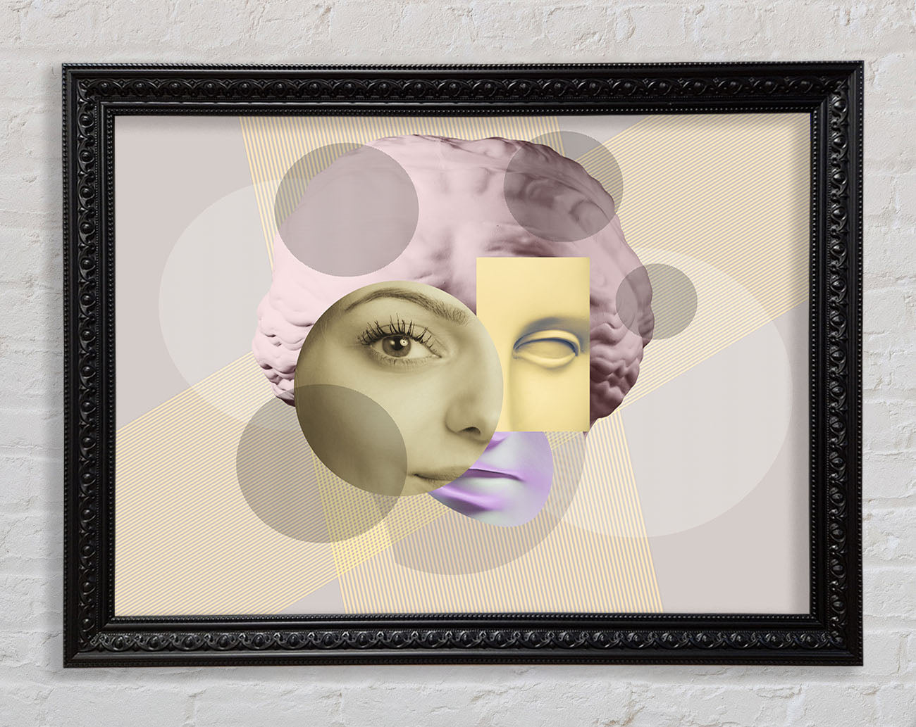 The Creepy Face Framed Print