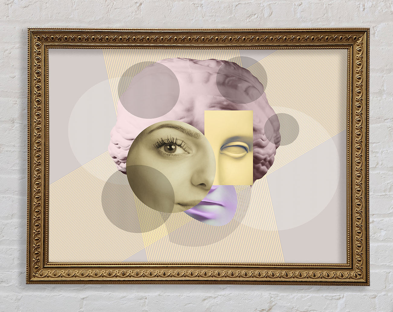 The Creepy Face Framed Print