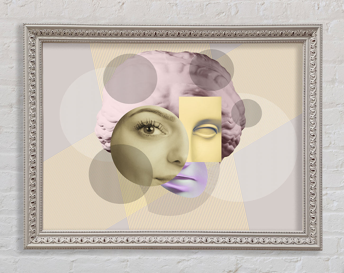 The Creepy Face Framed Print