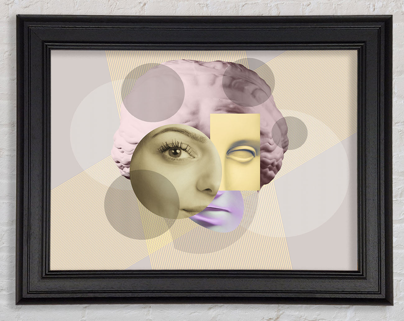 The Creepy Face Framed Print