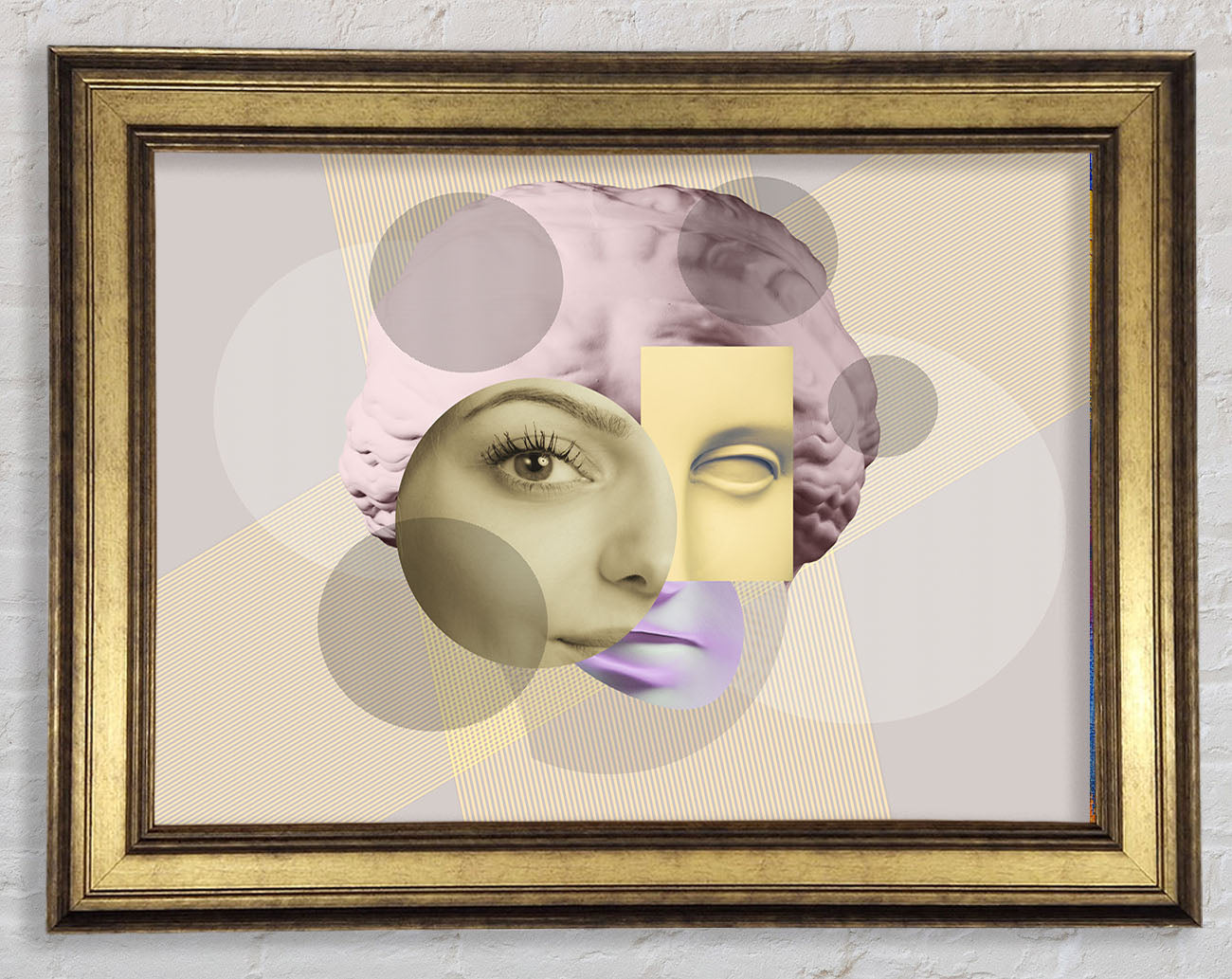 The Creepy Face Framed Print
