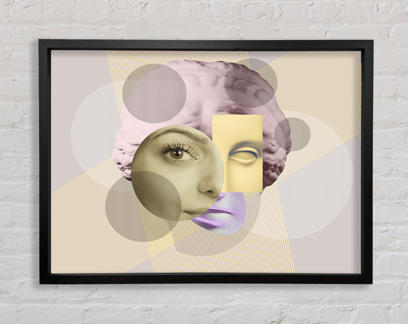 The Creepy Face Framed Print