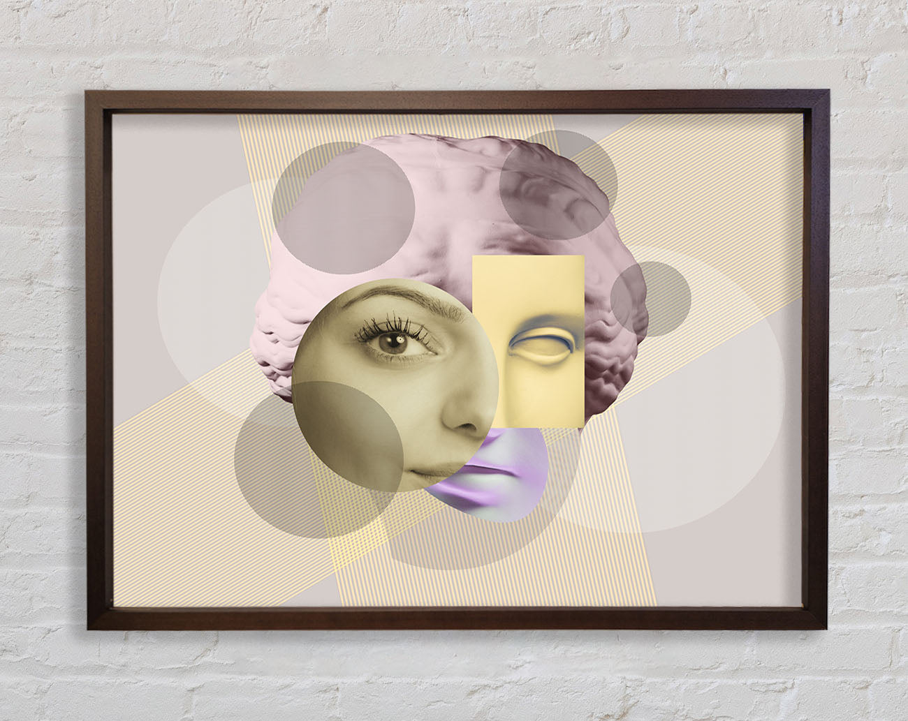 The Creepy Face Framed Print
