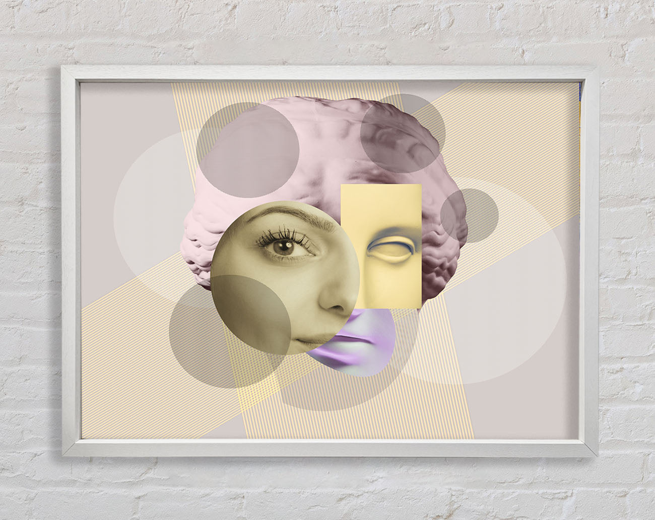 The Creepy Face Framed Print