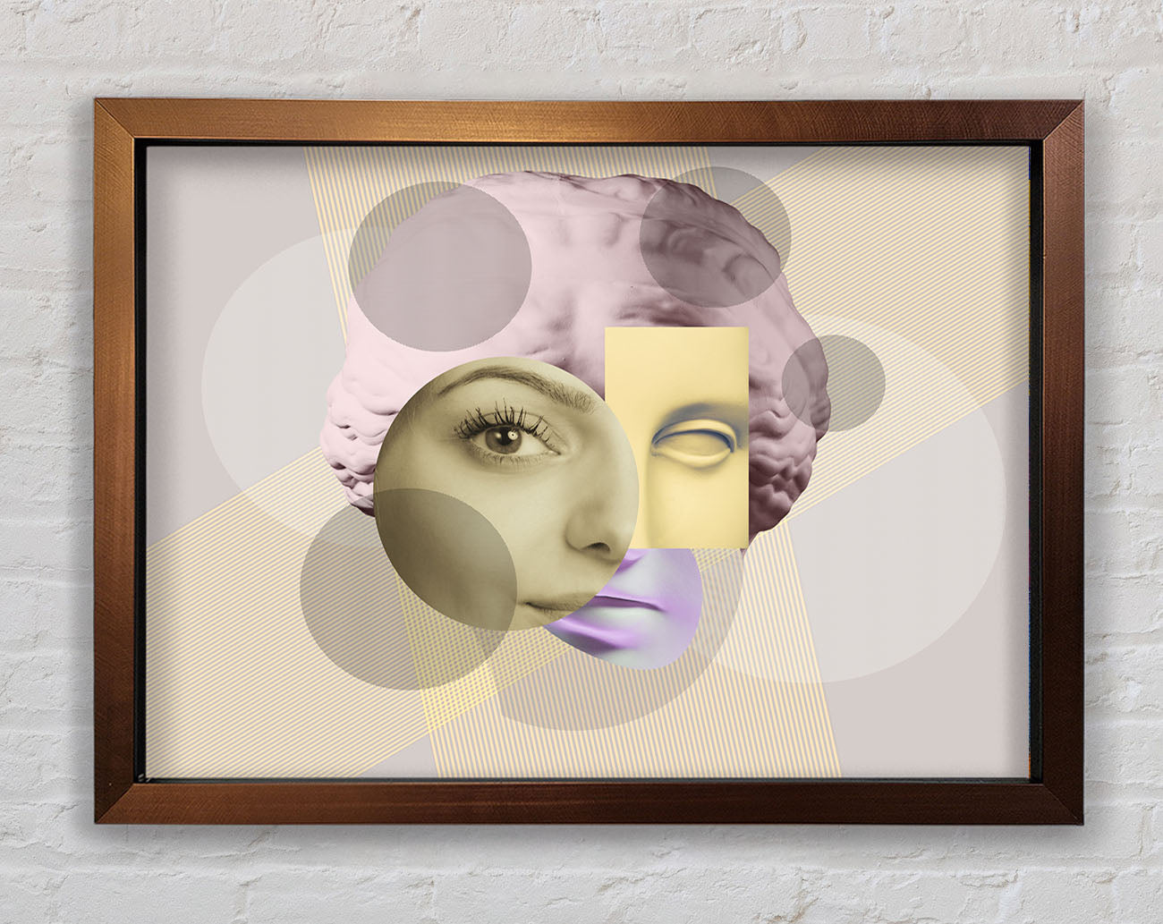 The Creepy Face Framed Print