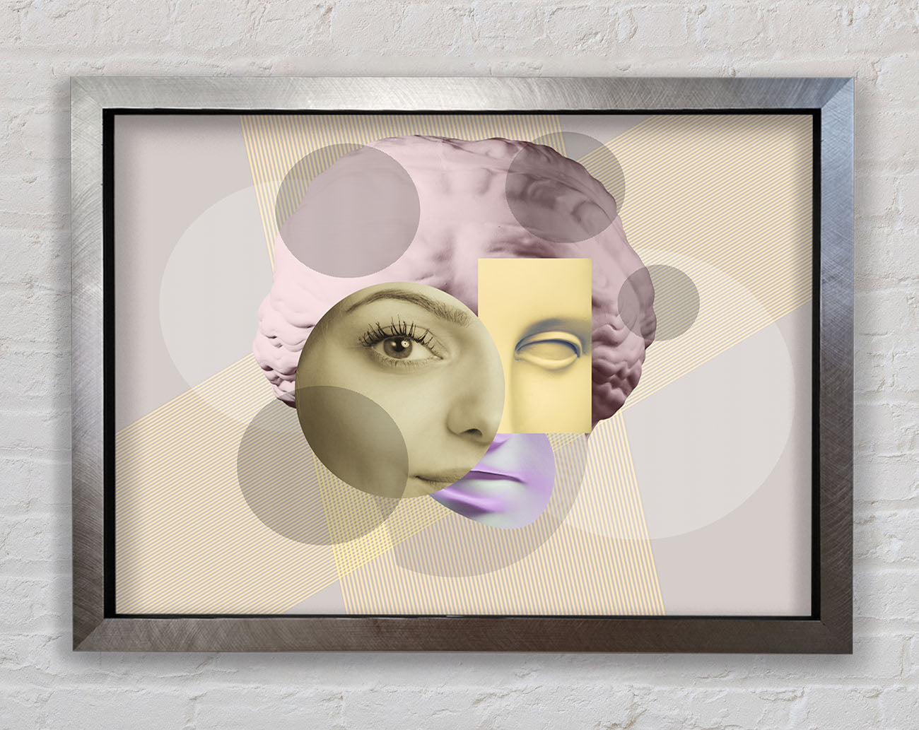 The Creepy Face Framed Print