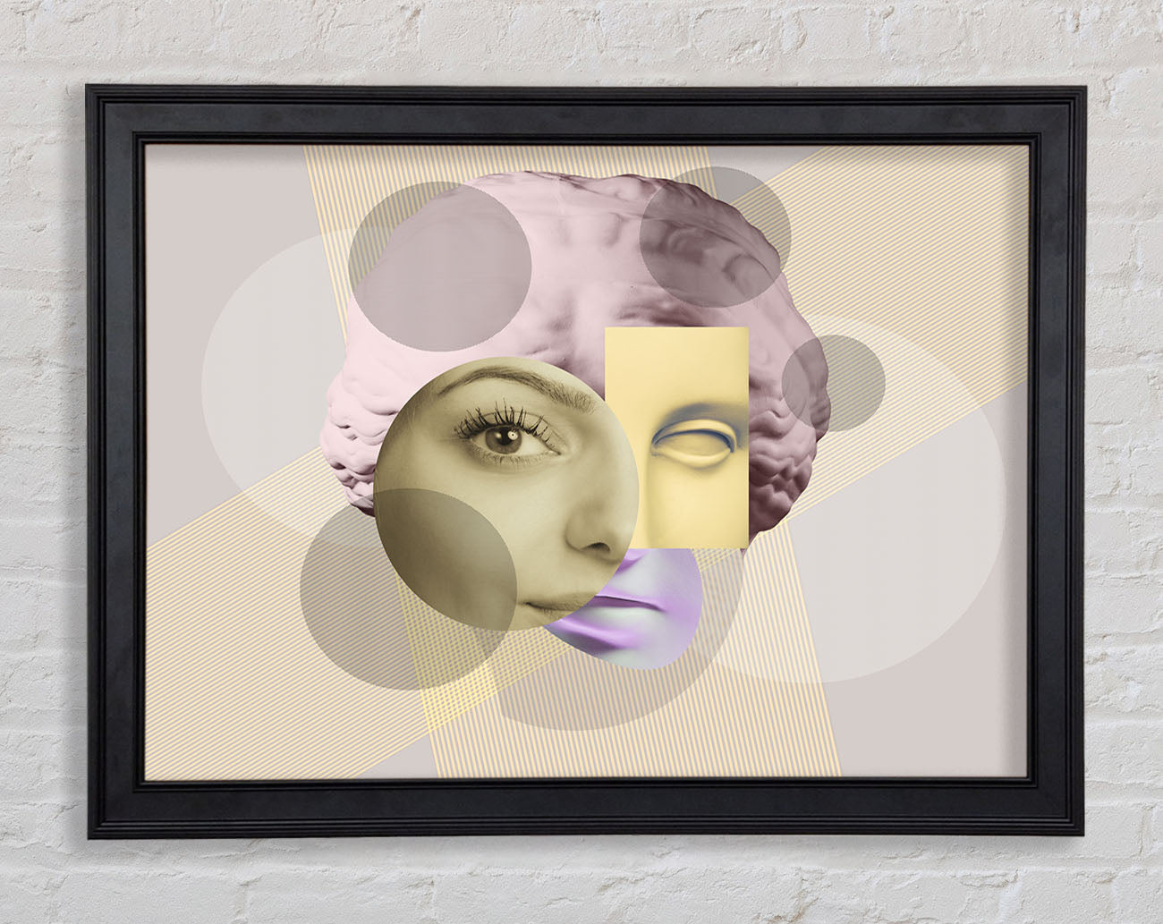 The Creepy Face Framed Print