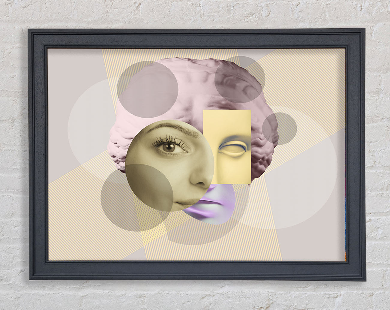 The Creepy Face Framed Print