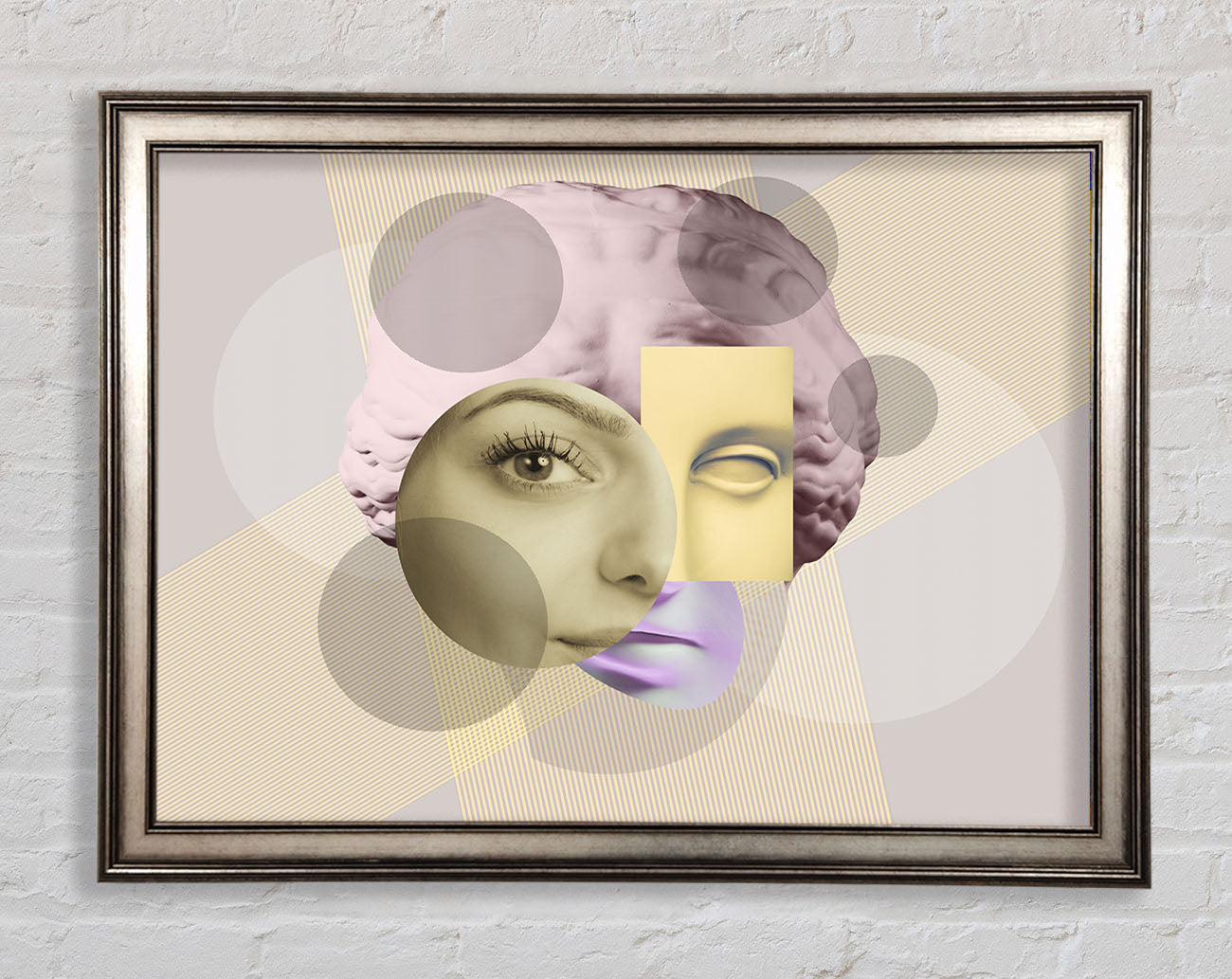 The Creepy Face Framed Print