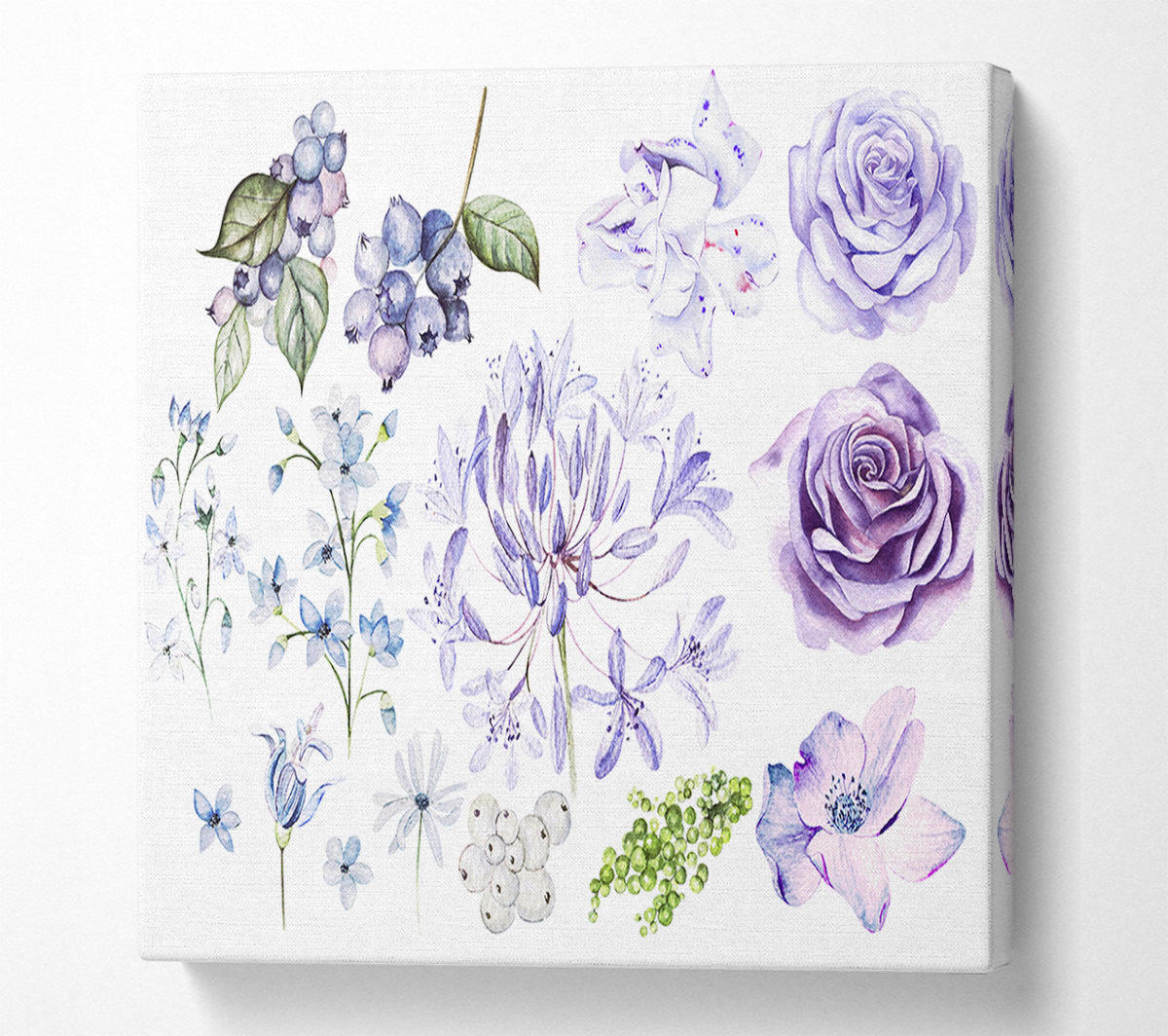 The Lilac Flower Collection Canvas Wall Art