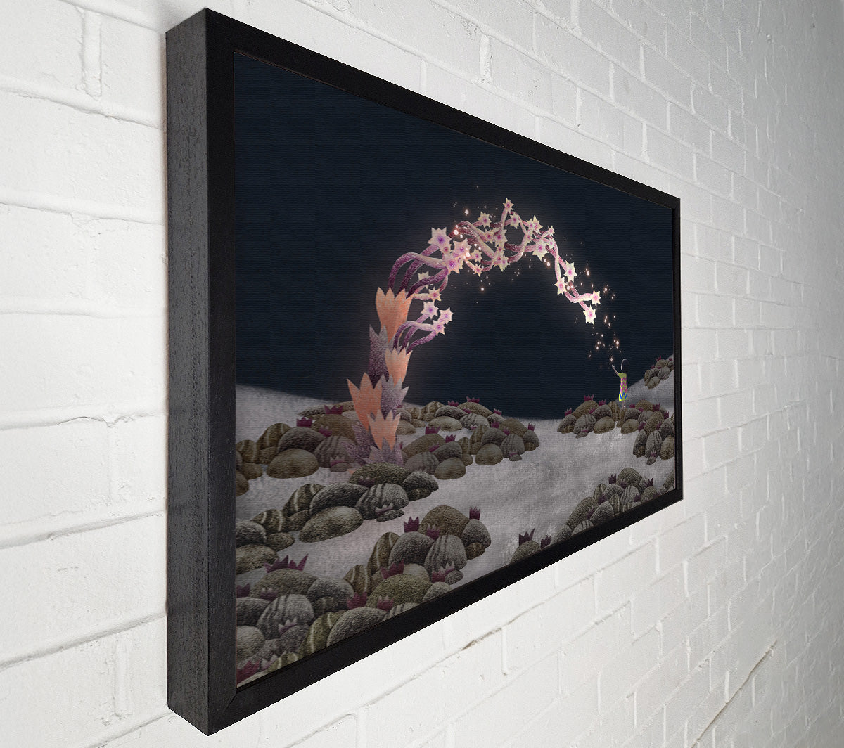 The Flowers Are Alive Canvas Wall Art
