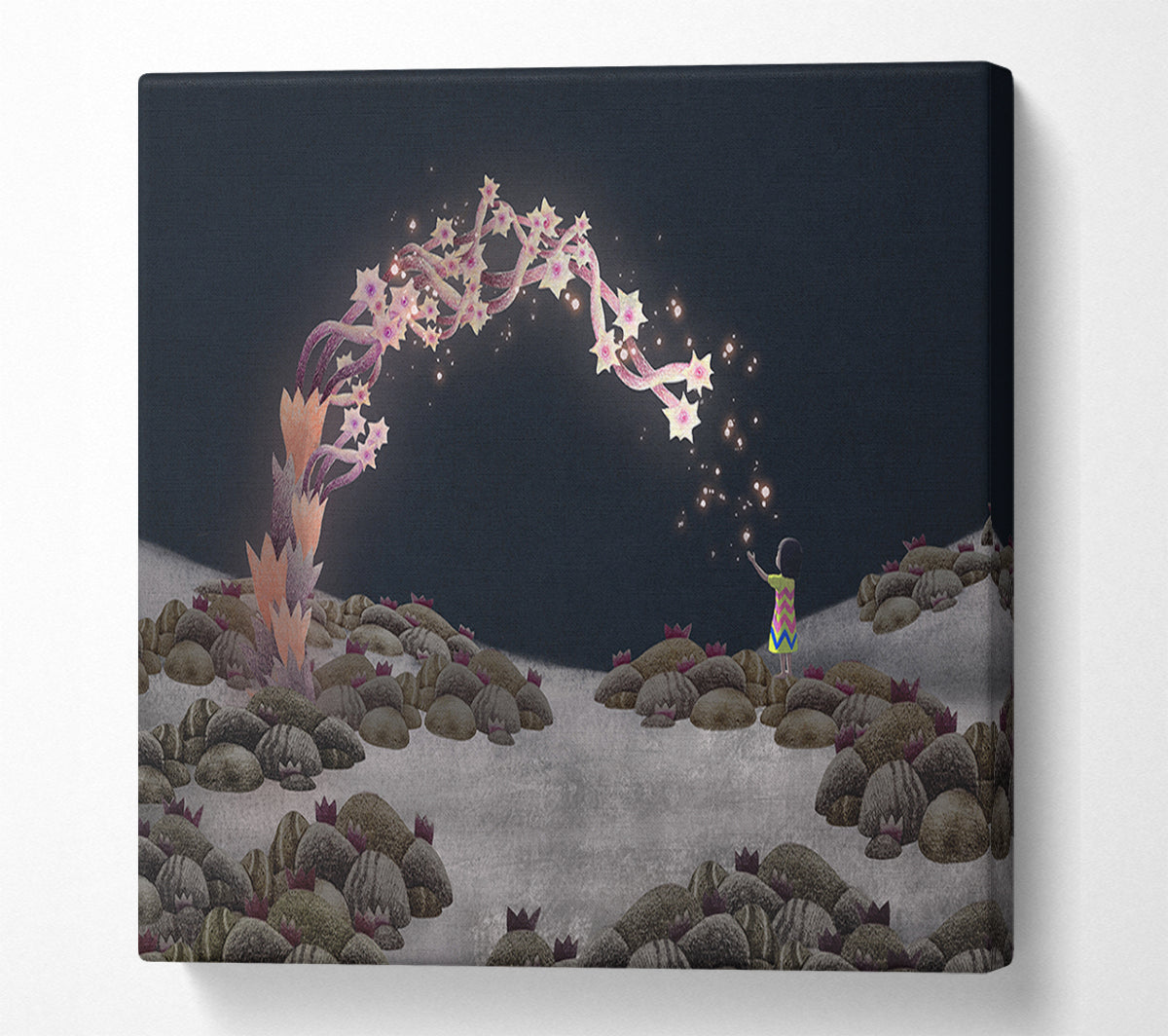 The Flowers Are Alive Canvas Wall Art